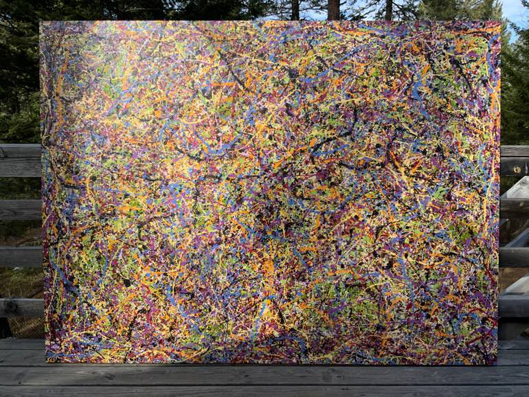 Original Abstract Expressionism Abstract Painting by Philip Leister