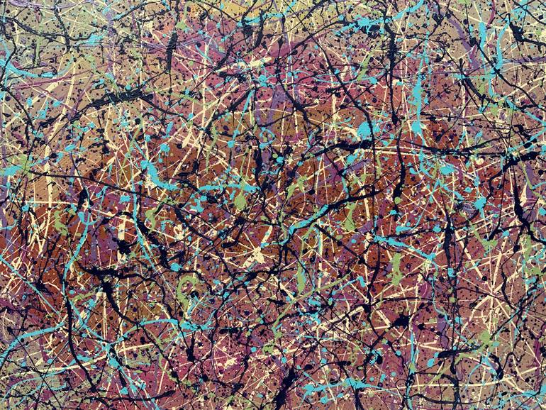 Original Abstract Expressionism Abstract Painting by Philip Leister
