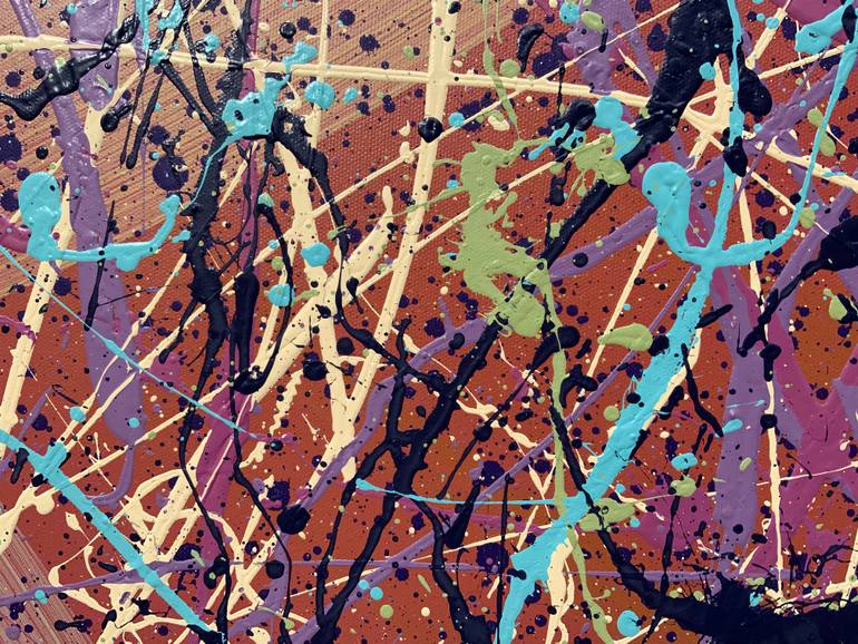 Original Abstract Expressionism Abstract Painting by Philip Leister