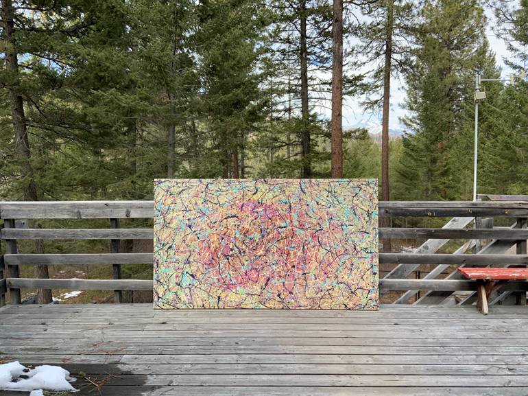 Original Abstract Expressionism Abstract Painting by Philip Leister