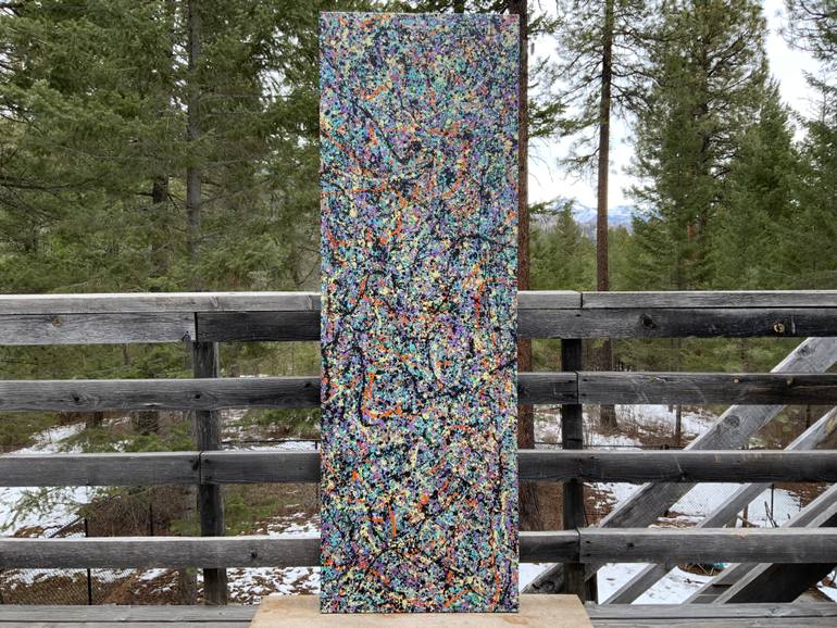 Original Abstract Expressionism Abstract Painting by Philip Leister