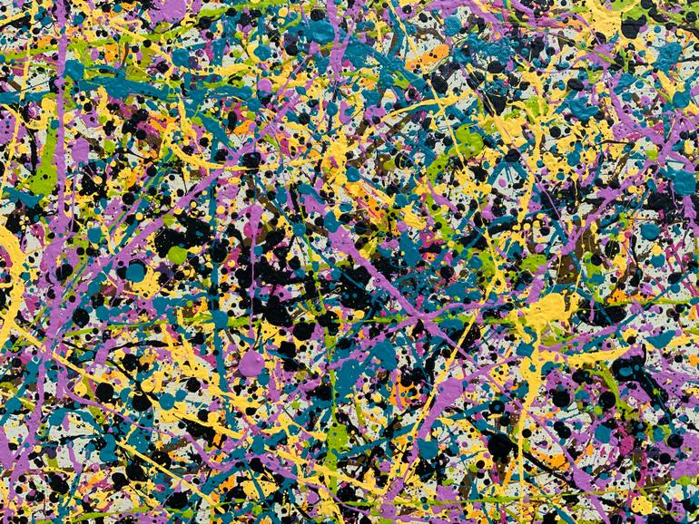 Original Abstract Expressionism Abstract Painting by Philip Leister