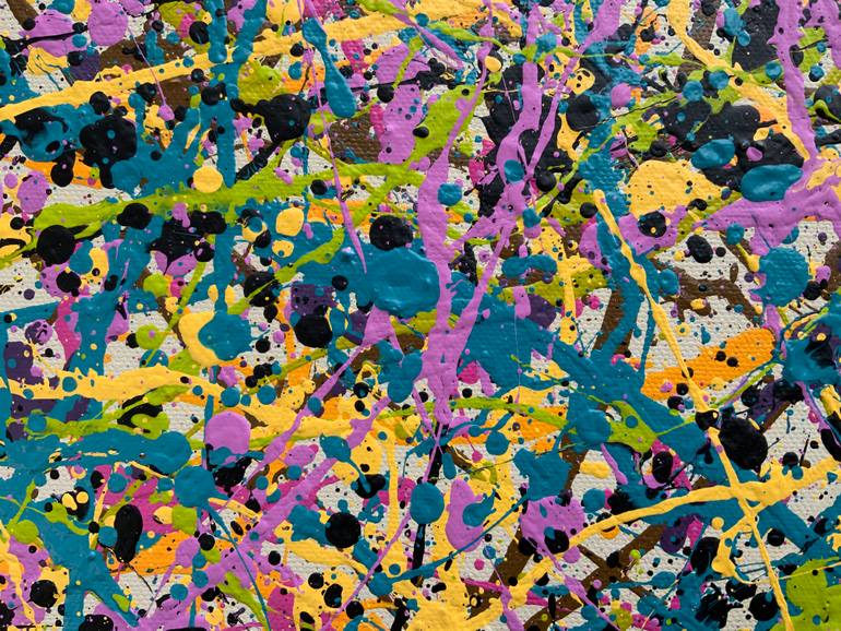 Original Abstract Expressionism Abstract Painting by Philip Leister