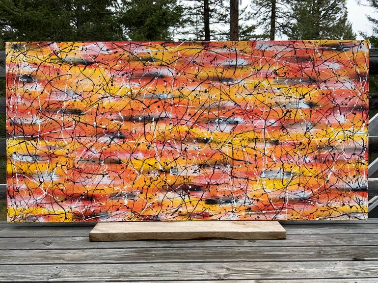 Original Abstract Expressionism Abstract Painting by Philip Leister
