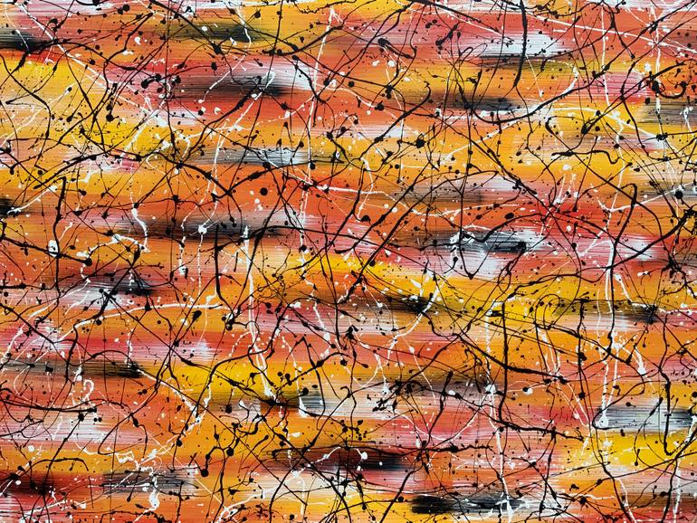 Original Abstract Expressionism Abstract Painting by Philip Leister