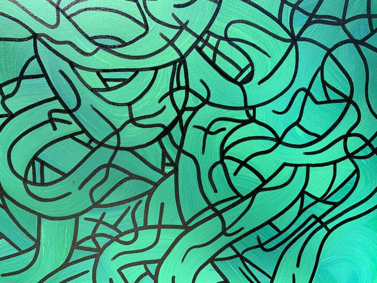 Original Art Deco Abstract Drawing by Philip Leister