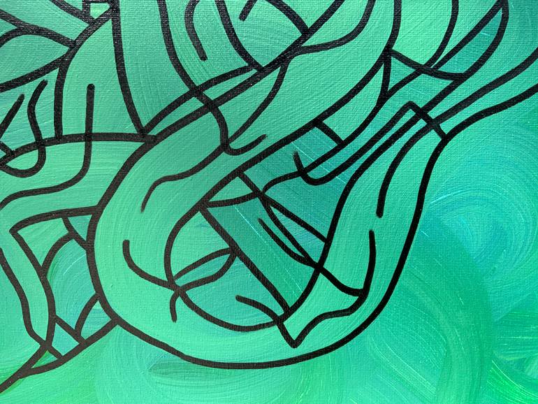 Original Art Deco Abstract Drawing by Philip Leister