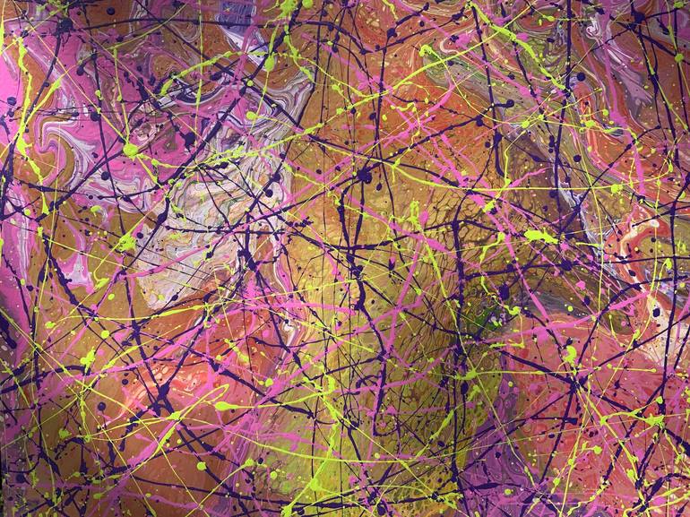 Original Abstract Expressionism Abstract Painting by Philip Leister