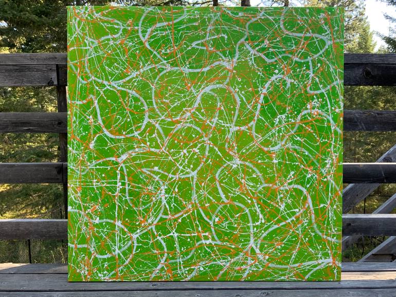 Original Abstract Expressionism Abstract Painting by Philip Leister