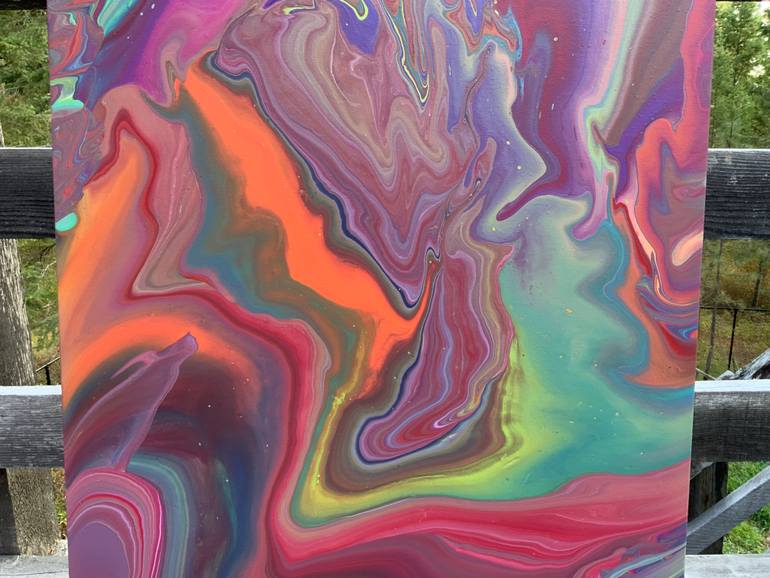Original Abstract Expressionism Abstract Painting by Philip Leister