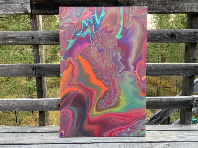 Original Abstract Expressionism Abstract Painting by Philip Leister