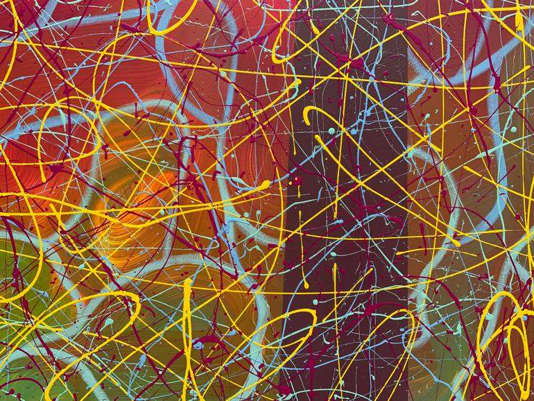 Original Abstract Expressionism Abstract Painting by Philip Leister