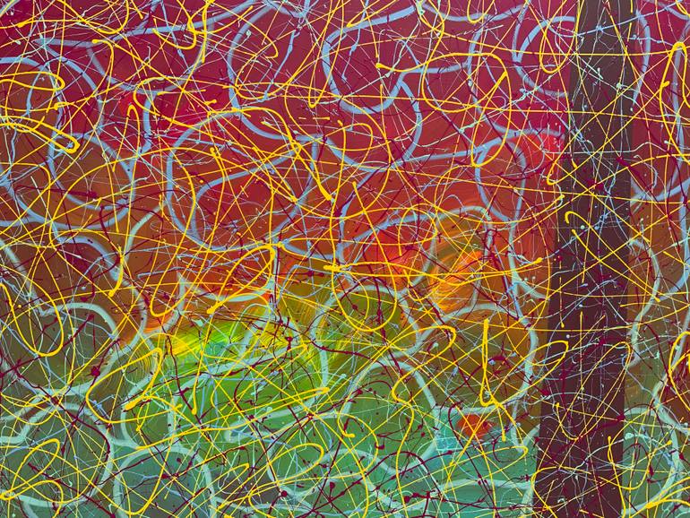 Original Abstract Expressionism Abstract Painting by Philip Leister