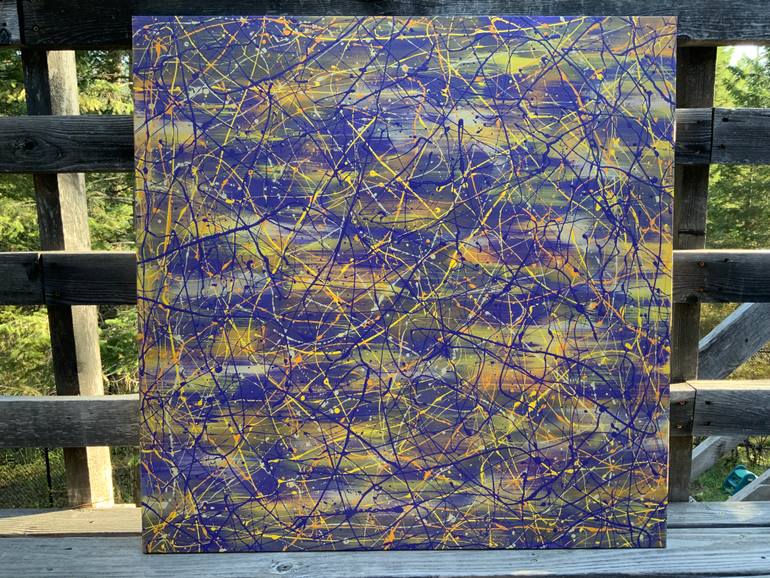 Original Abstract Expressionism Abstract Painting by Philip Leister