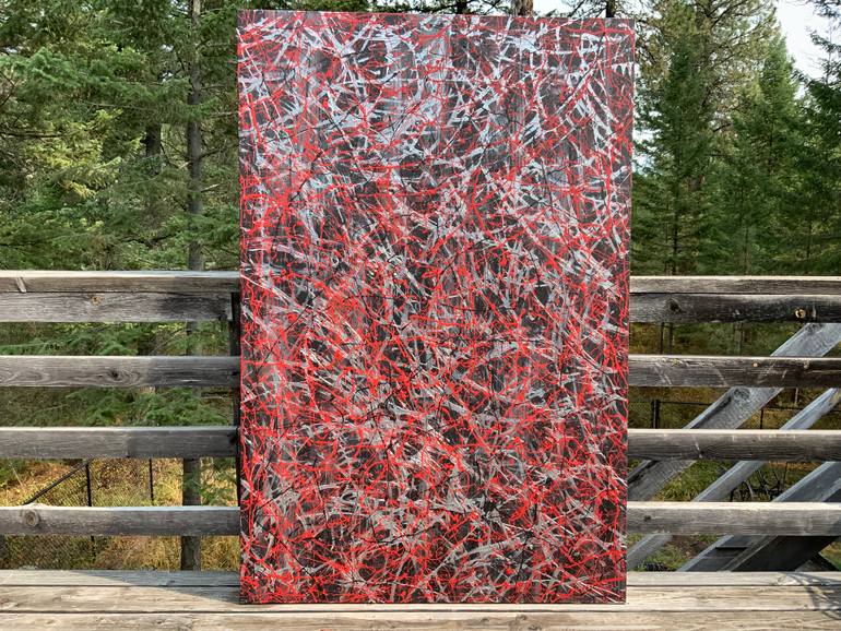 Original Abstract Expressionism Abstract Painting by Philip Leister