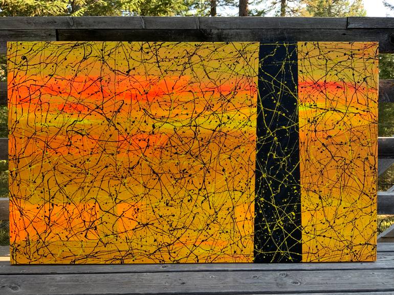 Original Abstract Expressionism Abstract Painting by Philip Leister