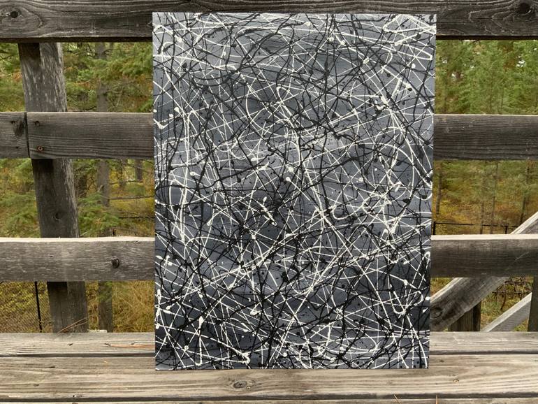 Original Abstract Expressionism Abstract Painting by Philip Leister