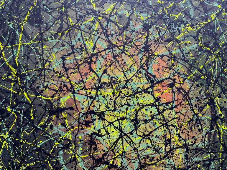 Original Abstract Expressionism Abstract Painting by Philip Leister