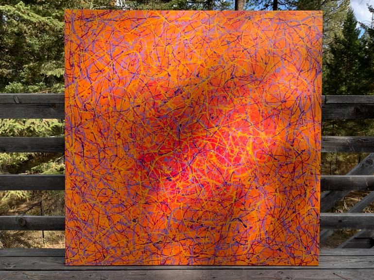 Original Abstract Expressionism Abstract Painting by Philip Leister