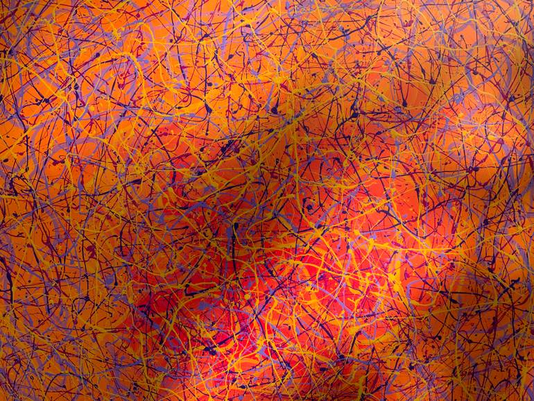 Original Abstract Expressionism Abstract Painting by Philip Leister