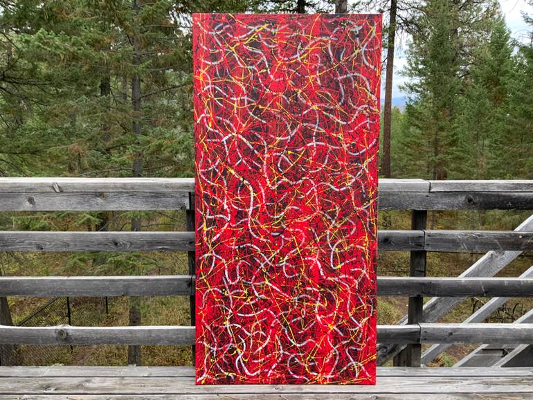 Original Abstract Expressionism Abstract Painting by Philip Leister