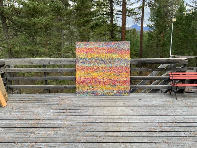 Original Abstract Expressionism Abstract Painting by Philip Leister