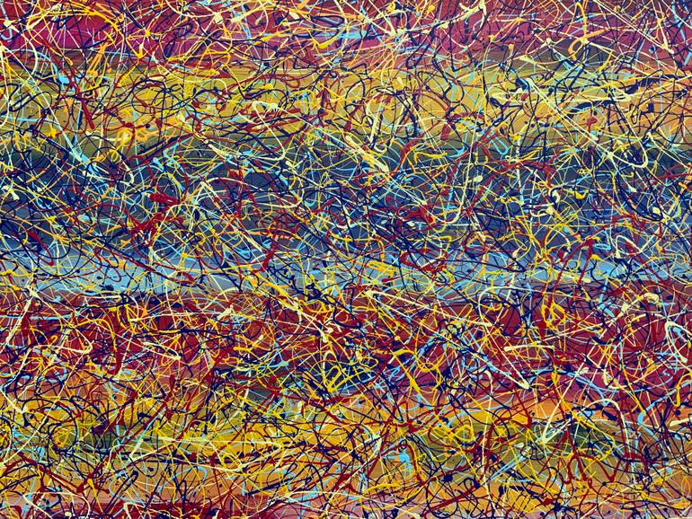 Original Abstract Expressionism Abstract Painting by Philip Leister