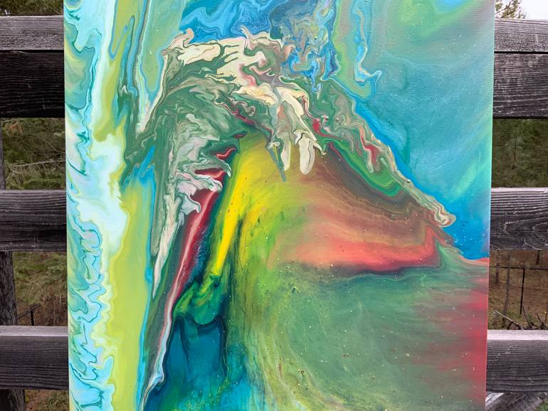 Original Abstract Expressionism Abstract Painting by Philip Leister
