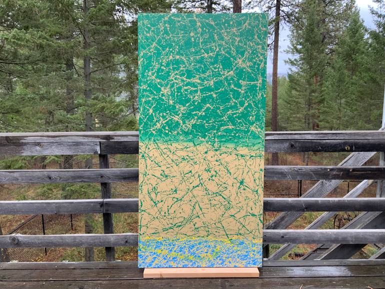 Original Abstract Expressionism Abstract Painting by Philip Leister