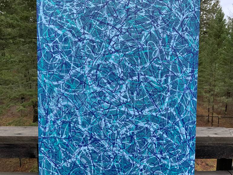 Original Abstract Expressionism Abstract Painting by Philip Leister
