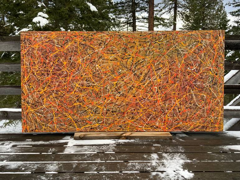 Original Abstract Expressionism Abstract Painting by Philip Leister