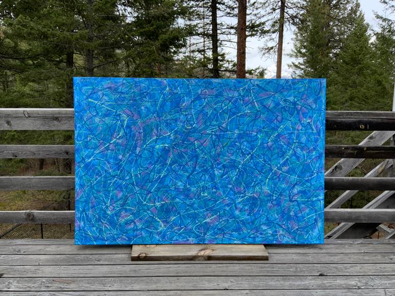 Original Abstract Expressionism Abstract Painting by Philip Leister