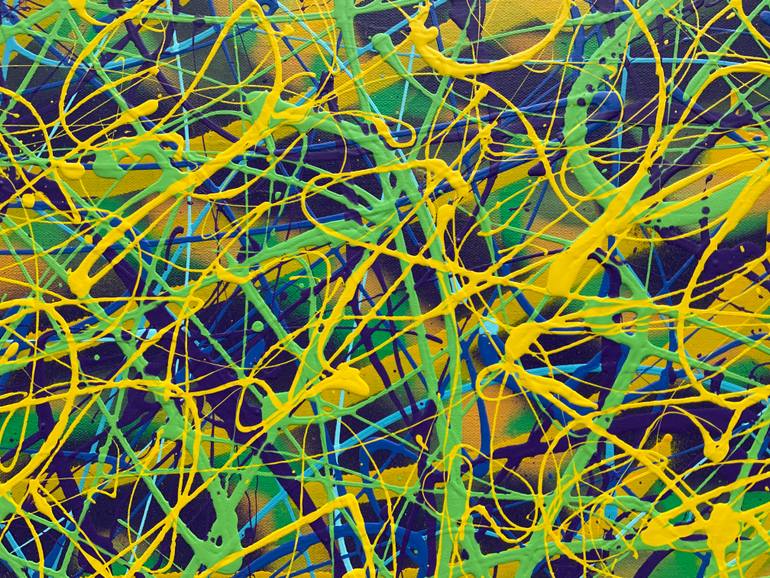 Original Abstract Expressionism Abstract Painting by Philip Leister
