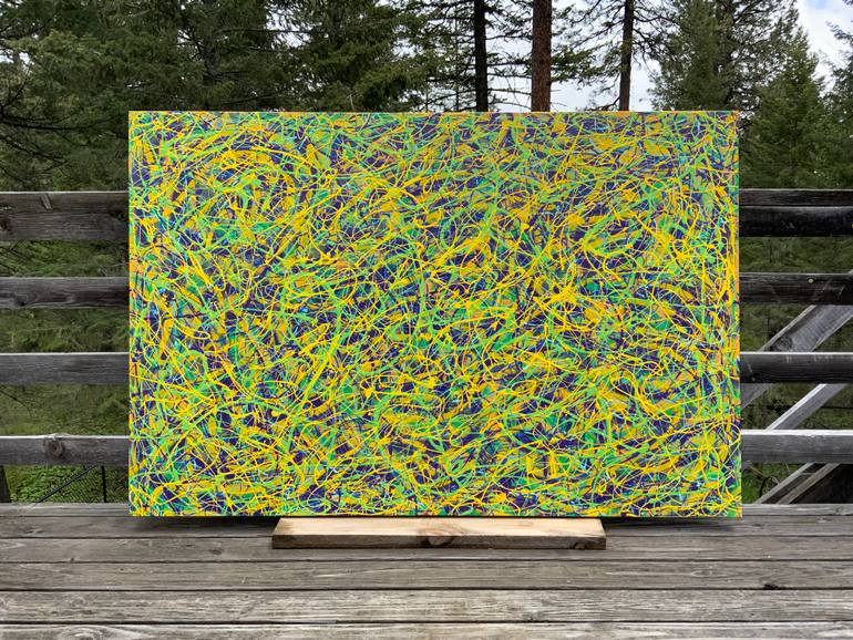 Original Abstract Expressionism Abstract Painting by Philip Leister