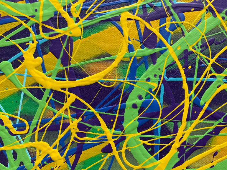 Original Abstract Expressionism Abstract Painting by Philip Leister