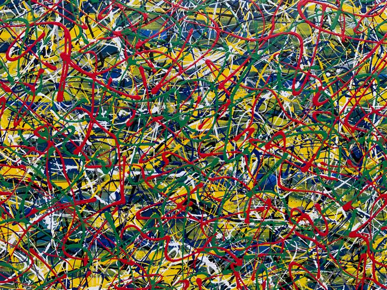 Original Abstract Expressionism Abstract Painting by Philip Leister