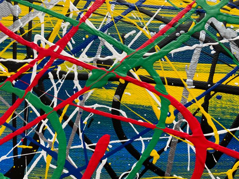 Original Abstract Expressionism Abstract Painting by Philip Leister