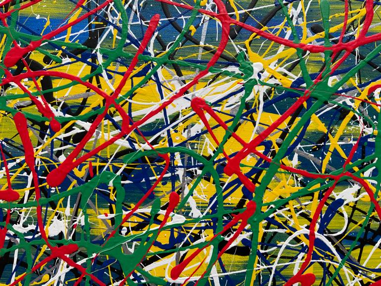 Original Abstract Expressionism Abstract Painting by Philip Leister
