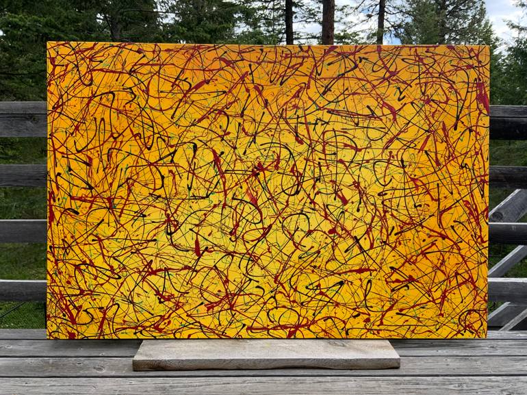 Original Abstract Expressionism Abstract Painting by Philip Leister