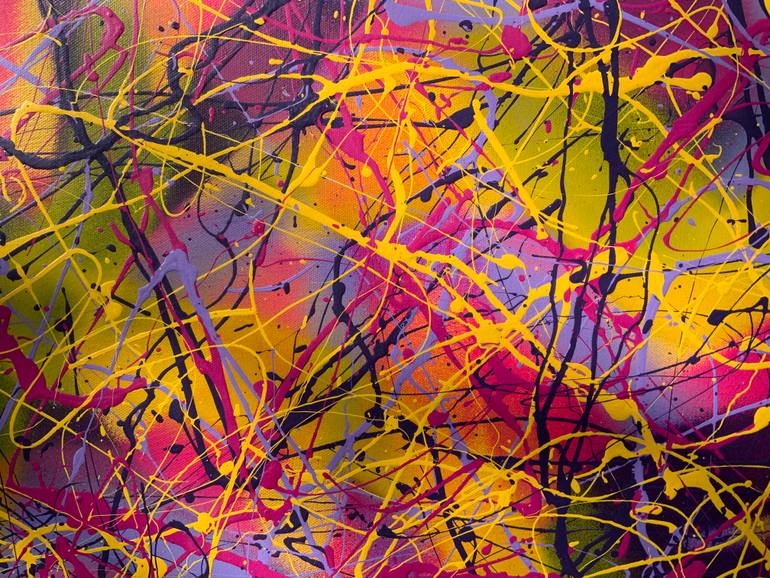 Original Abstract Expressionism Abstract Painting by Philip Leister
