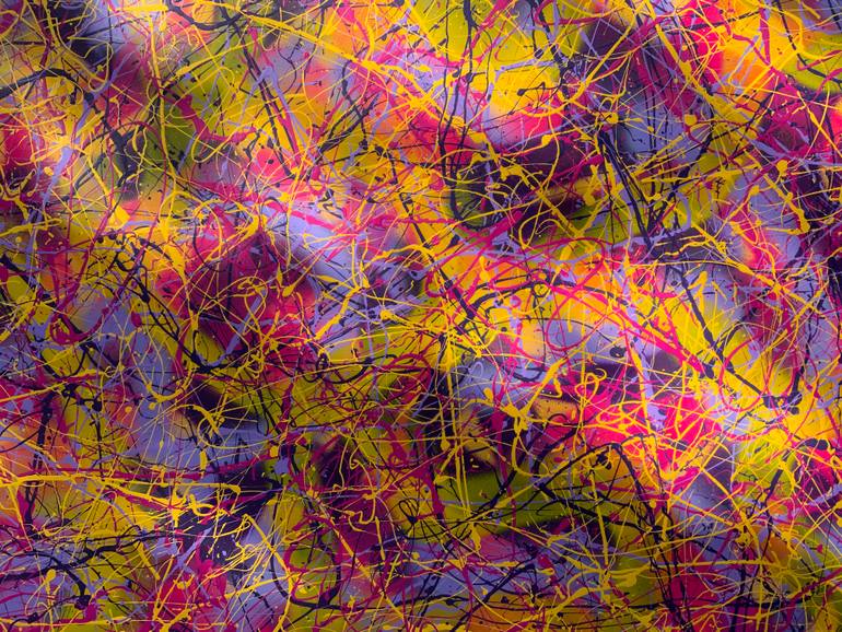 Original Abstract Expressionism Abstract Painting by Philip Leister