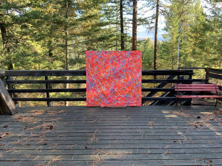 Original Abstract Expressionism Abstract Painting by Philip Leister