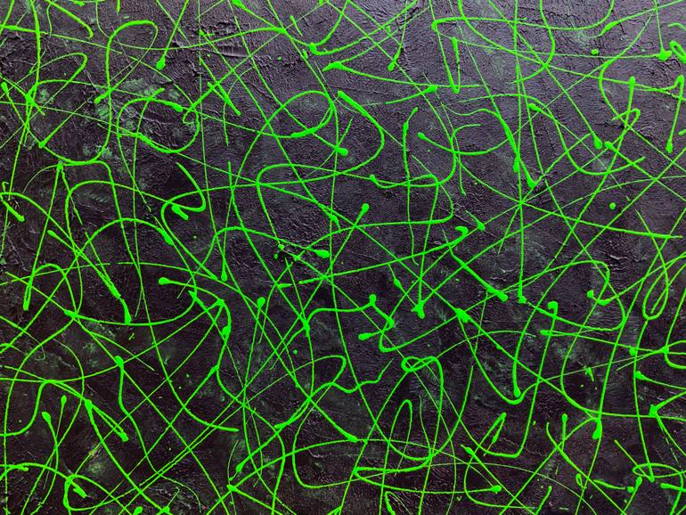 Original Abstract Expressionism Abstract Painting by Philip Leister