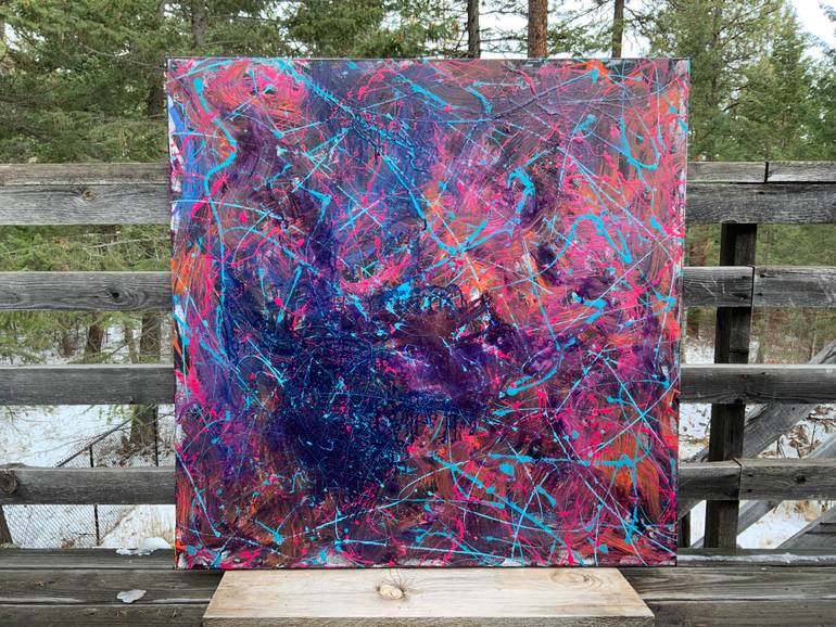 Original Abstract Expressionism Abstract Painting by Philip Leister