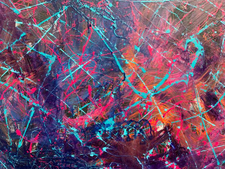 Original Abstract Expressionism Abstract Painting by Philip Leister