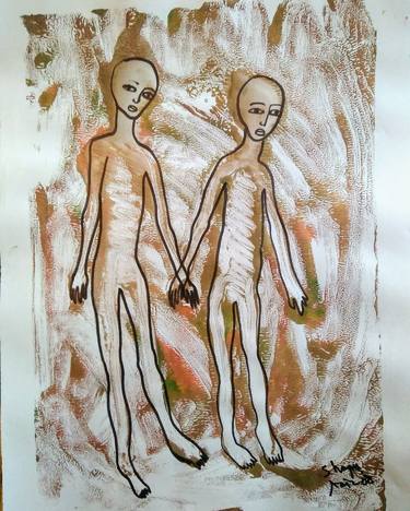 Print of Conceptual Love Printmaking by Shayma Aziz