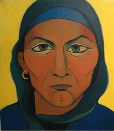 Original Art Deco Portrait Paintings by Shayma Aziz
