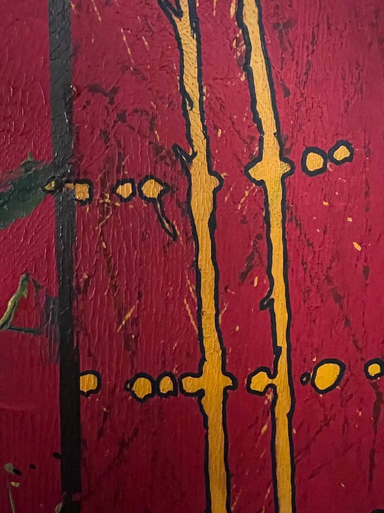 Original Symbolism Abstract Painting by Nerius  Vaitkus