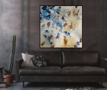 Original Abstract Expressionism Abstract Paintings by Nerius  Vaitkus