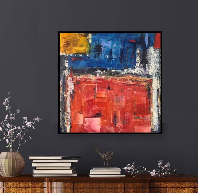 Original Abstract Painting by Nerius  Vaitkus